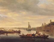 RUYSDAEL, Salomon van The Crossing at Nimwegen (mk080 oil painting artist